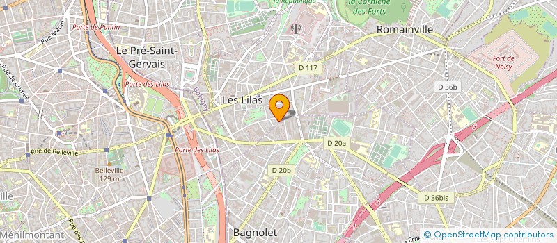 localisation de l'entreprise ASPIE  LES LILAS