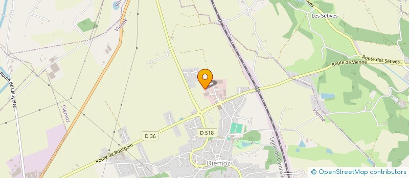 localisation de l'entreprise ASPIR'ELEC à DIEMOZ