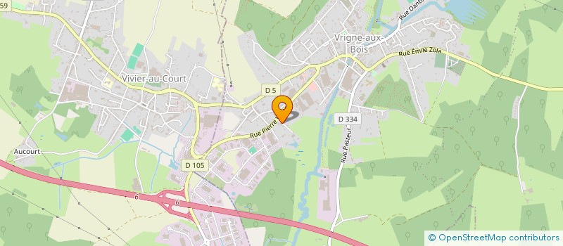 localisation de l'entreprise ASPIRATION CLIMATISAT FROID PROTECTION à VRIGNE AUX BOIS