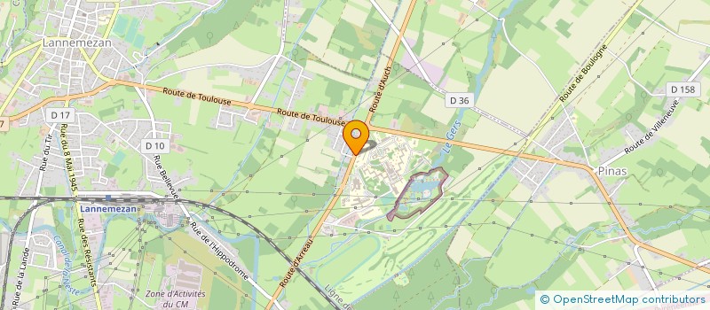 localisation de l'entreprise ASPIRE ACTIONS  LANNEMEZAN