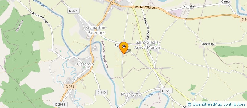localisation de l'entreprise ASPIS à SAUVETERRE DE BEARN