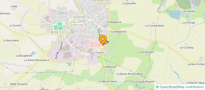 localisation de l'entreprise ASPJ  VILLAINES-LA-JUHEL