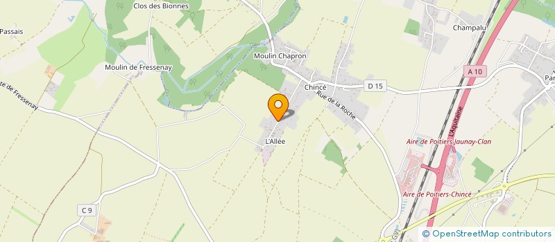 localisation de l'entreprise ASPJ  JAUNAY-MARIGNY