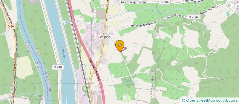 localisation de l'entreprise ASPJ SERVICES ET LOCATIONS  SAULCE-SUR-RHONE