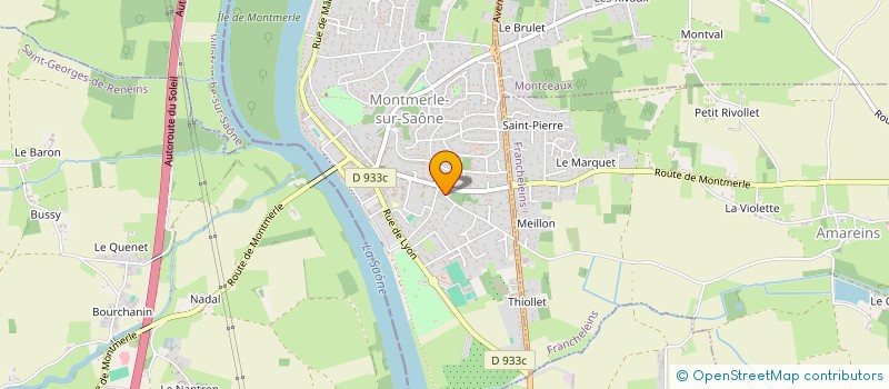 localisation de l'entreprise ASPLET PATRIMOINE à MONTMERLE-SUR-SAONE