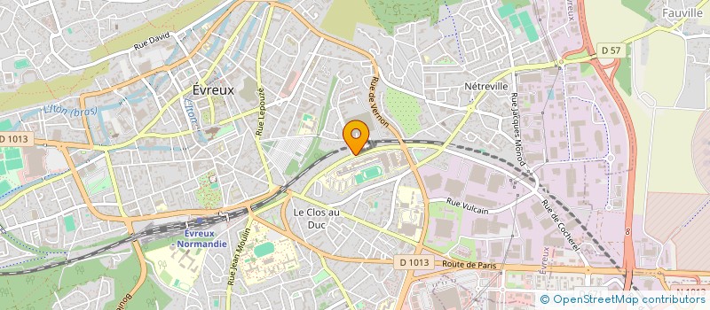 localisation de l'entreprise ASPOCOMP à EVREUX