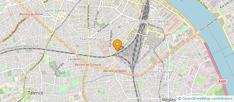 localisation de l'entreprise ASPOM ECHECS à BORDEAUX