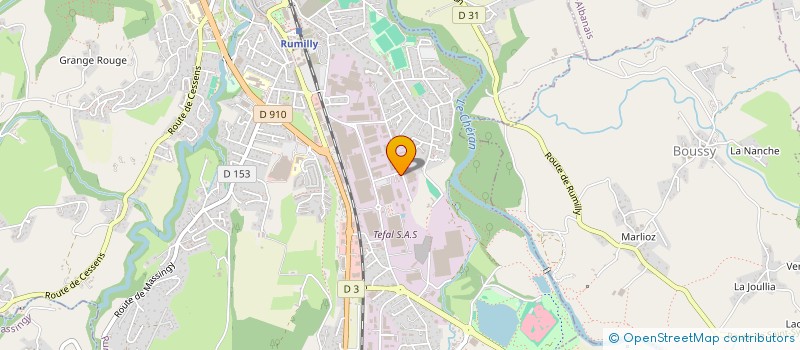 localisation de l'entreprise ASPORD CUSTOM à RUMILLY