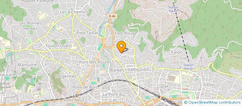 localisation de l'entreprise ASPR  TOULON