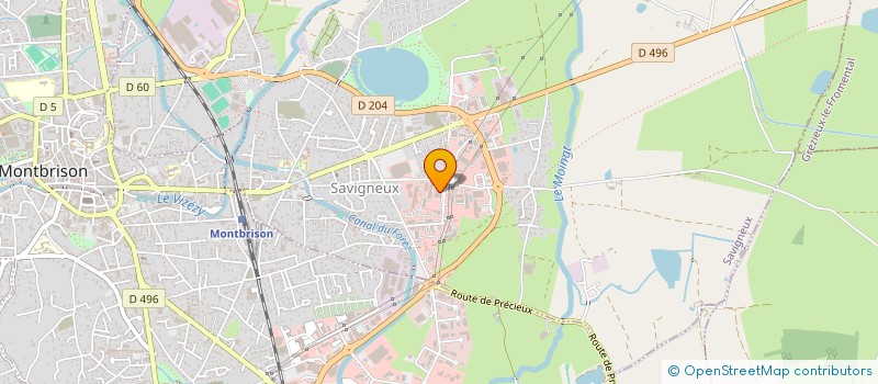 localisation de l'entreprise ASPRO FINANCE  SAVIGNEUX