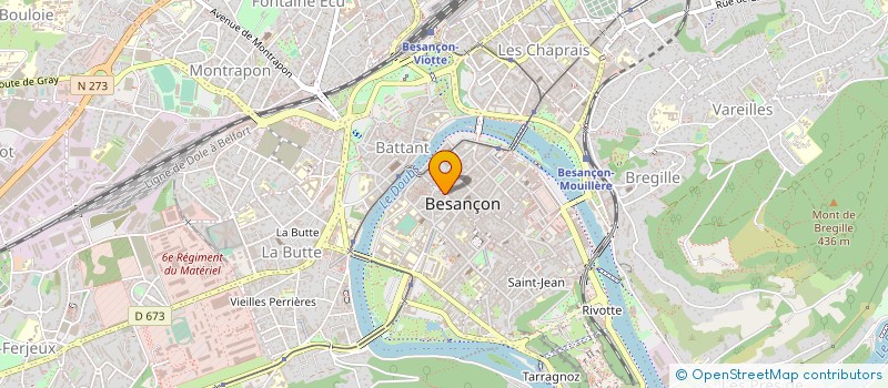 localisation de l'entreprise ASPRO-IMPRO à BESANCON