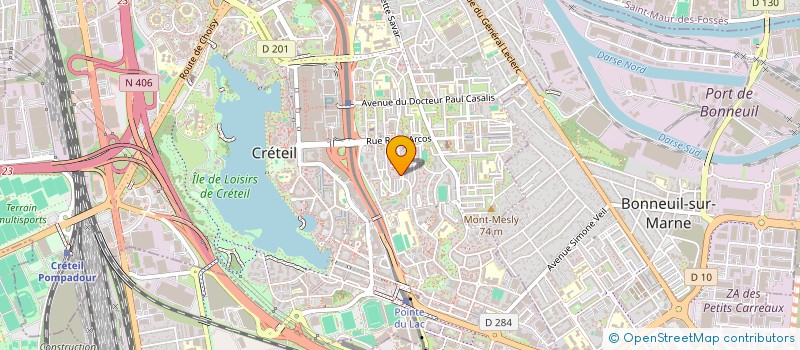 localisation de l'entreprise ASPRO SECURITE PRIVEE (ASP)  CRETEIL