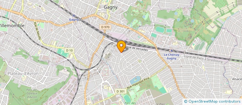 localisation de l'entreprise ASPROBAT  GAGNY