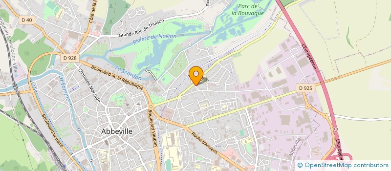 localisation de l'entreprise ASPTT ABBEVILLE à ABBEVILLE