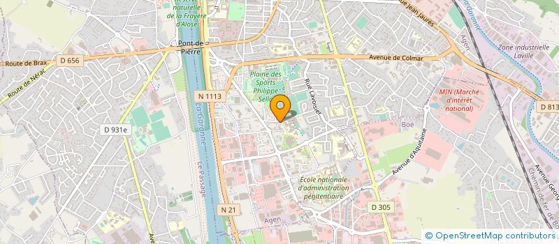 localisation de l'entreprise ASPTT AGEN  AGEN