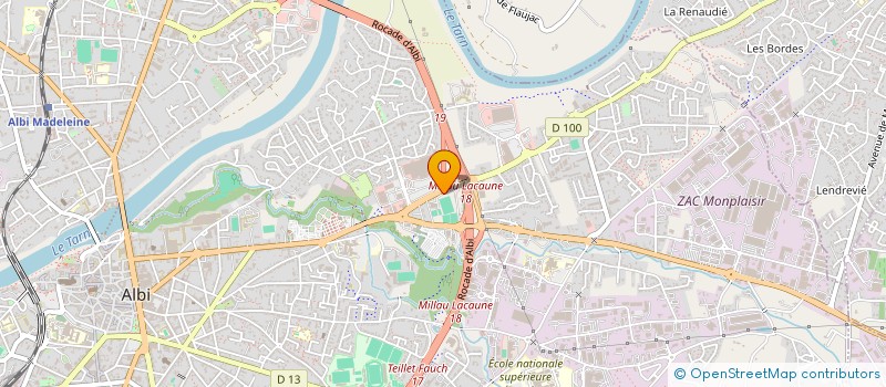 localisation de l'entreprise ASPTT ALBI à ALBI