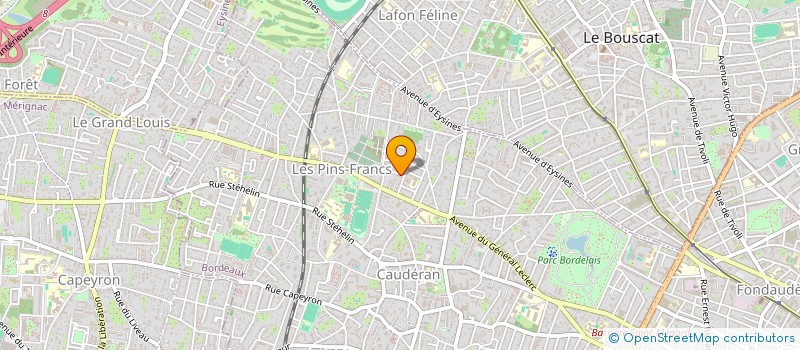 localisation de l'entreprise ASPTT BORDEAUX METROPOLE  BORDEAUX