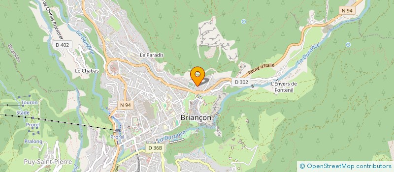 localisation de l'entreprise ASPTT BRIANCON SERRE CHEVALIER à BRIANCON