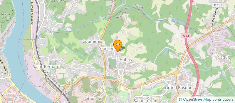 localisation de l'entreprise ASPTT COTE BASQUE à BAYONNE