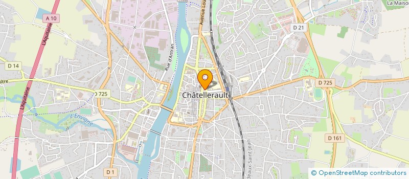 localisation de l'entreprise ASPTT DE CHATELLERAULT à CHATELLERAULT