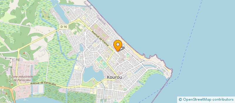 localisation de l'entreprise ASPTT DE KOUROU à KOUROU