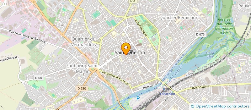 localisation de l'entreprise ASPTT DE ST QUENTIN à SAINT-QUENTIN