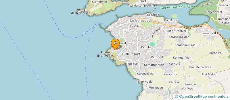 localisation de l'entreprise ASPTT DU CONQUET RADIO à LE CONQUET