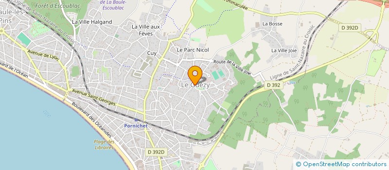 localisation de l'entreprise ASPTT LA BAULE  LA BAULE-ESCOUBLAC