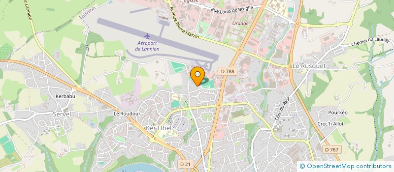 localisation de l'entreprise ASPTT LANNION à LANNION