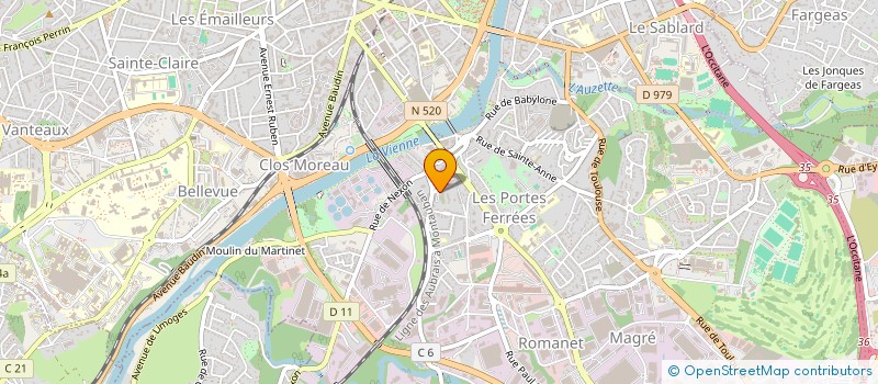 localisation de l'entreprise ASPTT LIMOGES à LIMOGES