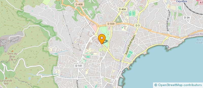 localisation de l'entreprise ASPTT LOISIRS 13  LA CIOTAT