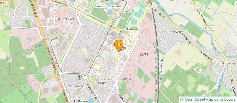 localisation de l'entreprise ASPTT ORLEANS à ORLEANS