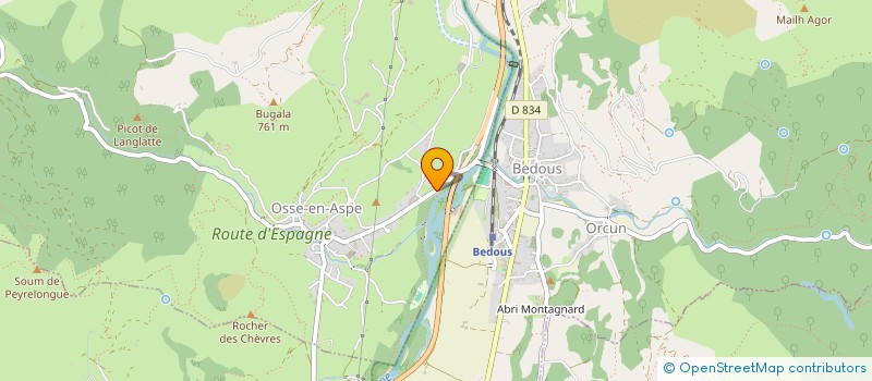 localisation de l'entreprise ASPYRENEES  OSSE-EN-ASPE