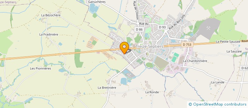 localisation de l'entreprise ASQ EVENTS à TREIZE-SEPTIERS