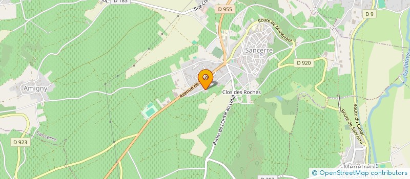 localisation de l'entreprise ASQ IMMO  SANCERRE