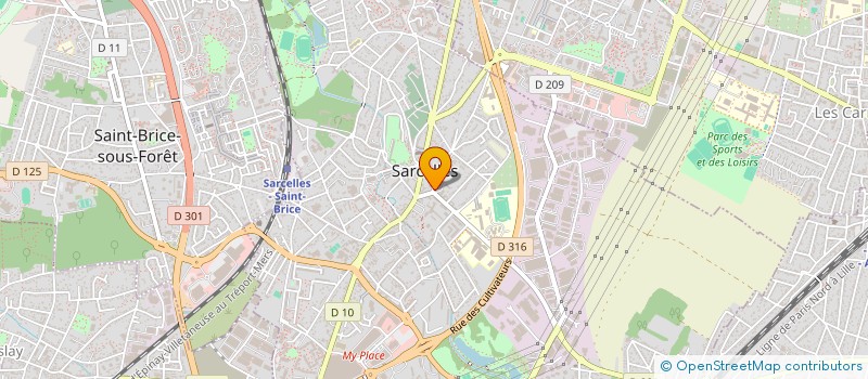 localisation de l'entreprise ASQS à SARCELLES