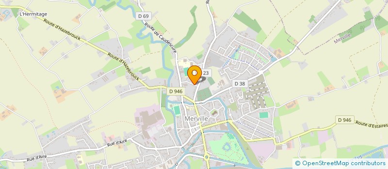 localisation de l'entreprise ASQUIN TOITURES à MERVILLE