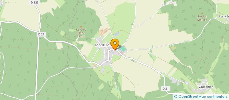 localisation de l'entreprise ASQUINS-MONTILLOT FOOTBALL CLUB  MONTILLOT