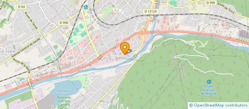 localisation de l'entreprise ASR  ALBERTVILLE