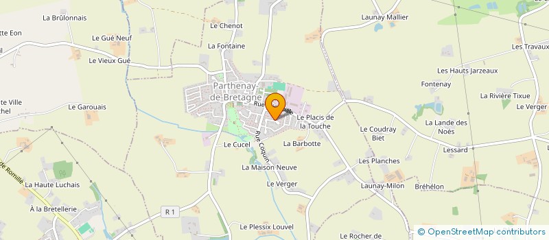 localisation de l'entreprise ASR  PARTHENAY-DE-BRETAGNE