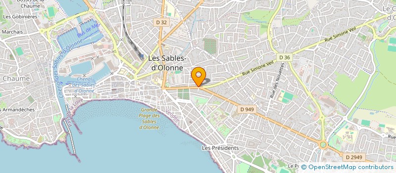 localisation de l'entreprise ASR à LES SABLES D'OLONNE