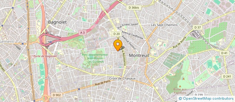 localisation de l'entreprise ASR à MONTREUIL