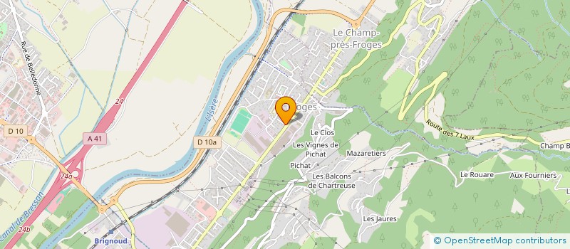 localisation de l'entreprise ASR-ASSOCIATION SERVICE RECRUTEMENT  LAVAL-EN-BELLEDONNE