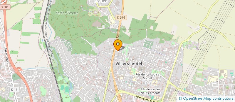localisation de l'entreprise ASR AUTOMOTOR  VILLIERS-LE-BEL