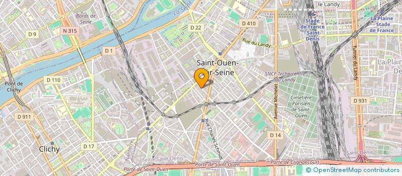 localisation de l'entreprise ASR BATIMENT à SAINT-OUEN-SUR-SEINE