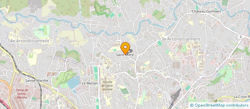 localisation de l'entreprise ASR CONCEPT BTP  MARSEILLE 13EME