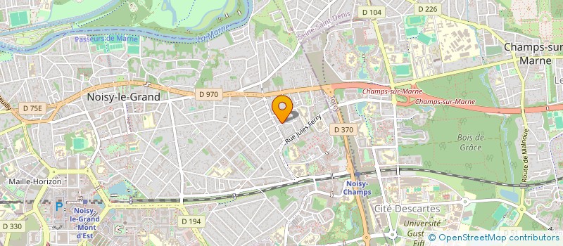 localisation de l'entreprise ASR ECHAFAUDAGE à NOISY-LE-GRAND