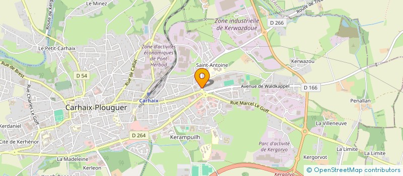 localisation de l'entreprise ASR FORMATION à CARHAIX-PLOUGUER
