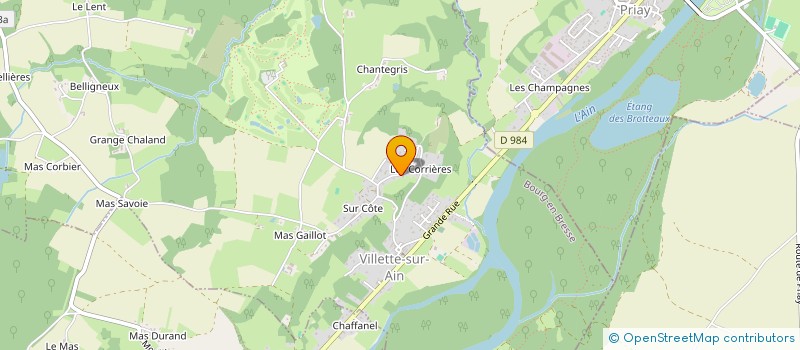 localisation de l'entreprise ASR INVESTISSEMENTS à VILLETTE-SUR-AIN
