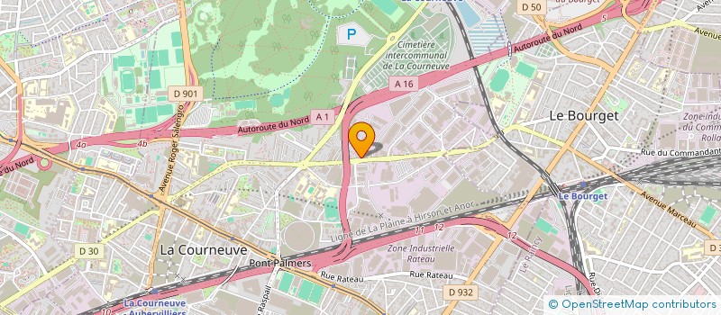 localisation de l'entreprise ASR SERVICE à LA COURNEUVE